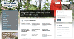 Desktop Screenshot of emigrationcanyon.org