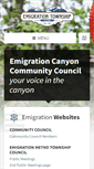 Mobile Screenshot of emigrationcanyon.org