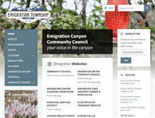 Tablet Screenshot of emigrationcanyon.org